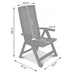 2x Krzesło regulowane Montreal