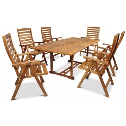 Stół ogrodowy drewniany rozkładany 150-200 cm