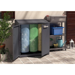 Szafa do segregacji odpadów MOBY Recykling System 3 komory