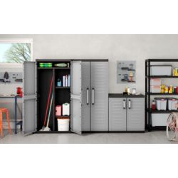 Wysoka Szafa Gospodarcza Keter Detroit XL Multipurpose Cabinet Szara