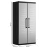 Wysoka Szafa Gospodarcza Keter Detroit XL Multipurpose Cabinet Szara