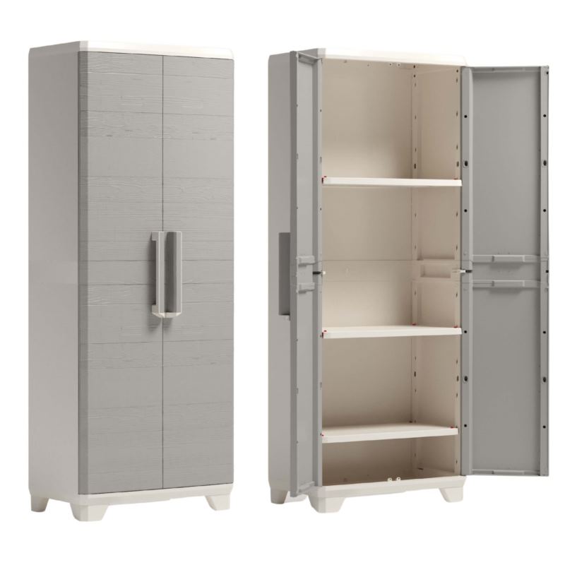 Szafa z półkami Keter Linear Wood TALL Cabinet
